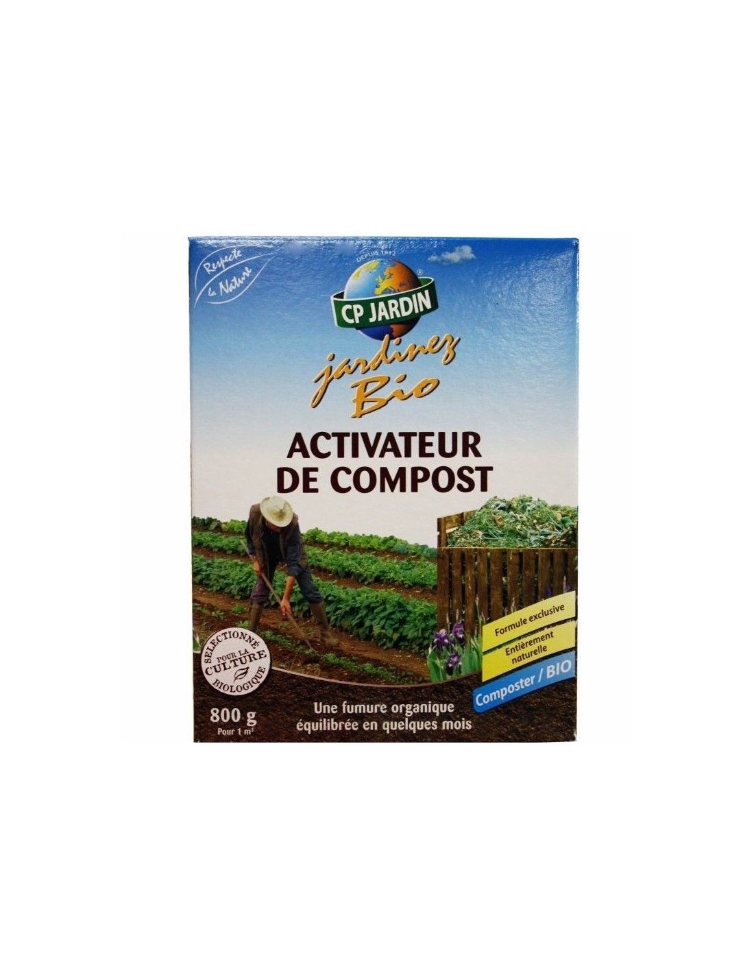 Activateur de compost 800g, pour 1 m³ de déchets, CP Jardin - ISI