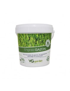 Engrais Gazon 750g - Ingrédients 100% d'origine naturelle - amendement bio - VG Garden