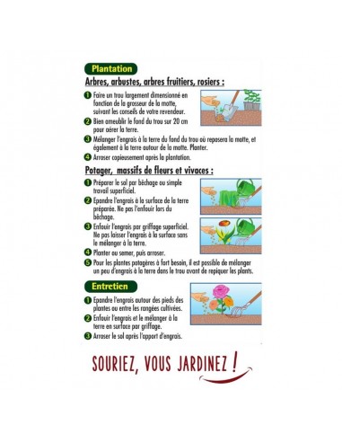 Engrais Corne torréfiée 1.5Kg - Or Brun