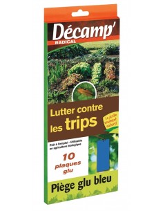 Piège à glu Bleu - Thrips- lot de 10 - Décamp Radical