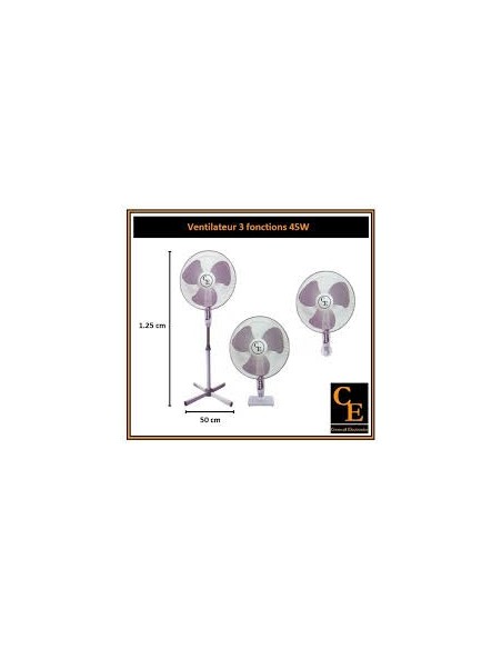 VENTILATEUR  CORNWALL - 40CM / 45W (F125)