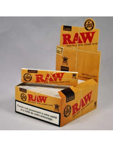 5 Carnets de 32 Feuilles à rouler RAW Slim Classic de grande taille avec 4  carnets de 50 filtres carton papier à rouler RAW - Cdiscount Au quotidien