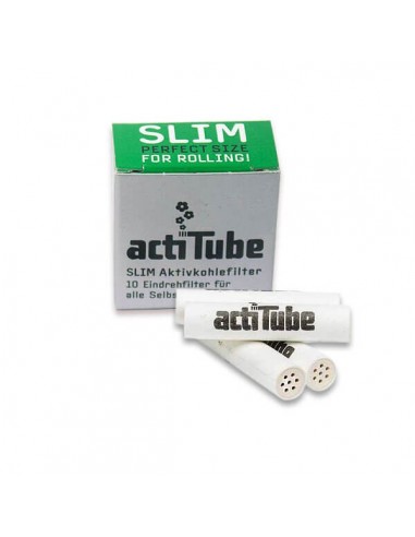 Filtres charbon ActiTube Slim - Boîte de 10