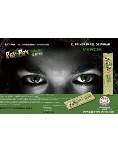 Boîte de 50 Feuilles à rouler Pay Pay Go Green Slim