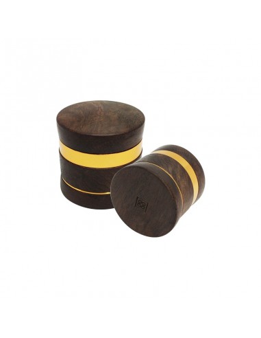 Grinder Luxe Bois - 4 parties - Bois d'Ebène - 60x60mm