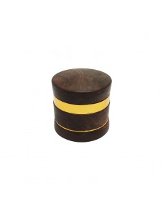 Grinder Luxe Bois - 4 parties - Bois d'Ebène - 60x60mm