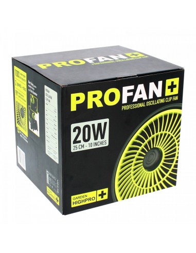 Ventilateur oscillant à pince 2 vitesses - 20W - GARDEN Highpro