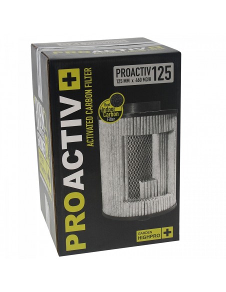 Filtre charbon Proactiv 400m3/h - 125mm - Garden HighPro