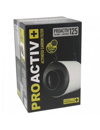 Filtre charbon Proactiv 400m3/h - 125mm - Garden HighPro
