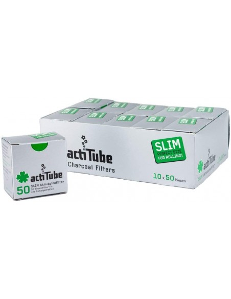 Filtres Acti Tube Charbon Slim 7mm x50 - 6,90€