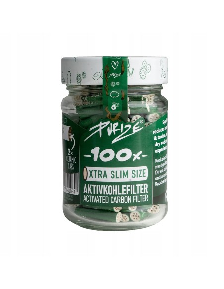 PURIZE® - Filtre à charbon actif - XTRA Slim Size (100ex) - Les jardins Suspendus Marseille