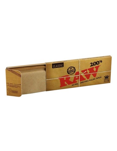 200's Classic lot de 200 feuilles à rouler rouler naturel Slim - RAW - Les Jardins Suspendus