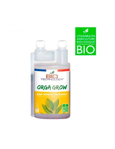 ORGA GROW - Engrais NPK Biologique Croissance Terre/Coco - Bio Technology - Les Jardins Suspendus